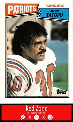 1987 Topps - #100b Mosi Tatupu NM Set Break.