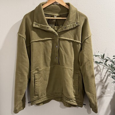 tobacco sweat Free People Movement XS Tobacco Stash It Sweat Pullover Sweatshirt Relaxed  NWOT