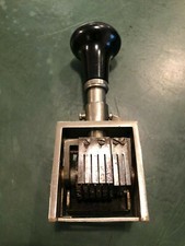 TIMBRO VINTAGE NUMERATORE PROTOCOLLO ( NO DATARIO) ANTICO TIPO MINISTERIALE