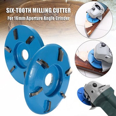 Wood Carving Tool Six Teeth Milling Cutter Disc For 16mm 