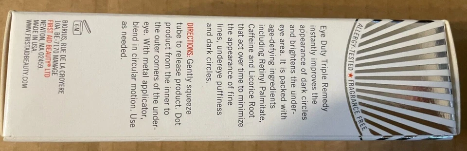 First Aid Beauty FAB Eye Duty triple remedio 10 ml 0,34 fl oz coloración media/profunda Foto 2 de 4