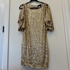 Gold Sequin Dress