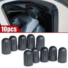 10PCS Black Cone Style Car Tire Rim Valve Stem Wheel Dust Cover Caps Accessories