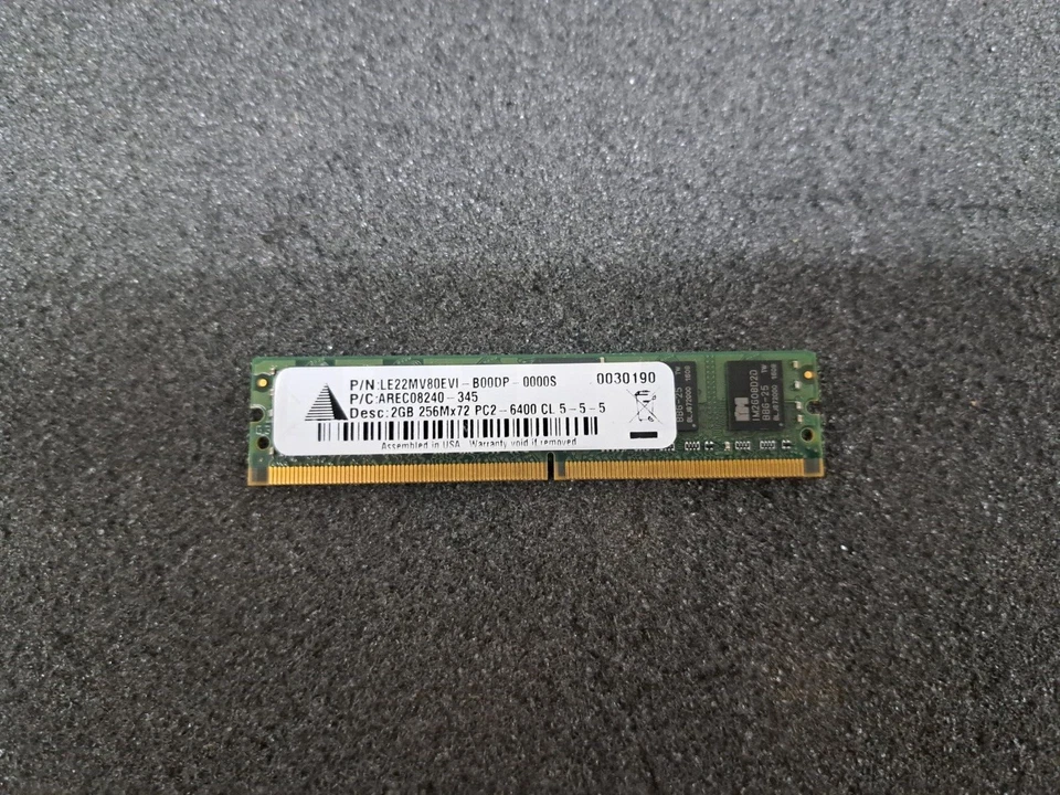 New, Smart, SSR72568ARS64N2-LE, Memory Module, 2GB, 256M x 72, PC2-6400 CL 5-5-5 - Image 3 of 4