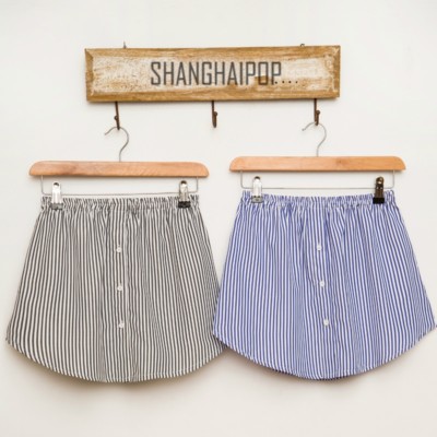 Cheap Jersey Shirttail Hem Skirt Top Sellers Lou Grey Stripe Ribbed Signaturesoft Jersey Shirttail Top - Foto 9