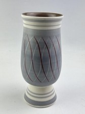 Poole Pottery FREEFORM shape 703 PRP pattern vase, 19cm. Vintage, circa 1950s.