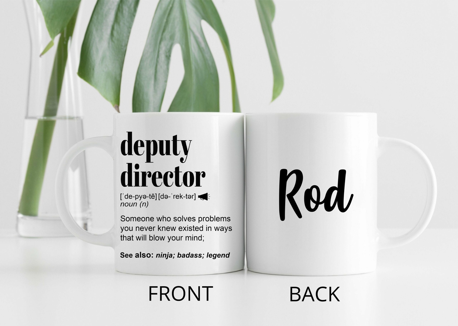 Personalized Deputy Director Gift Mug For Men And Women L For Birthday