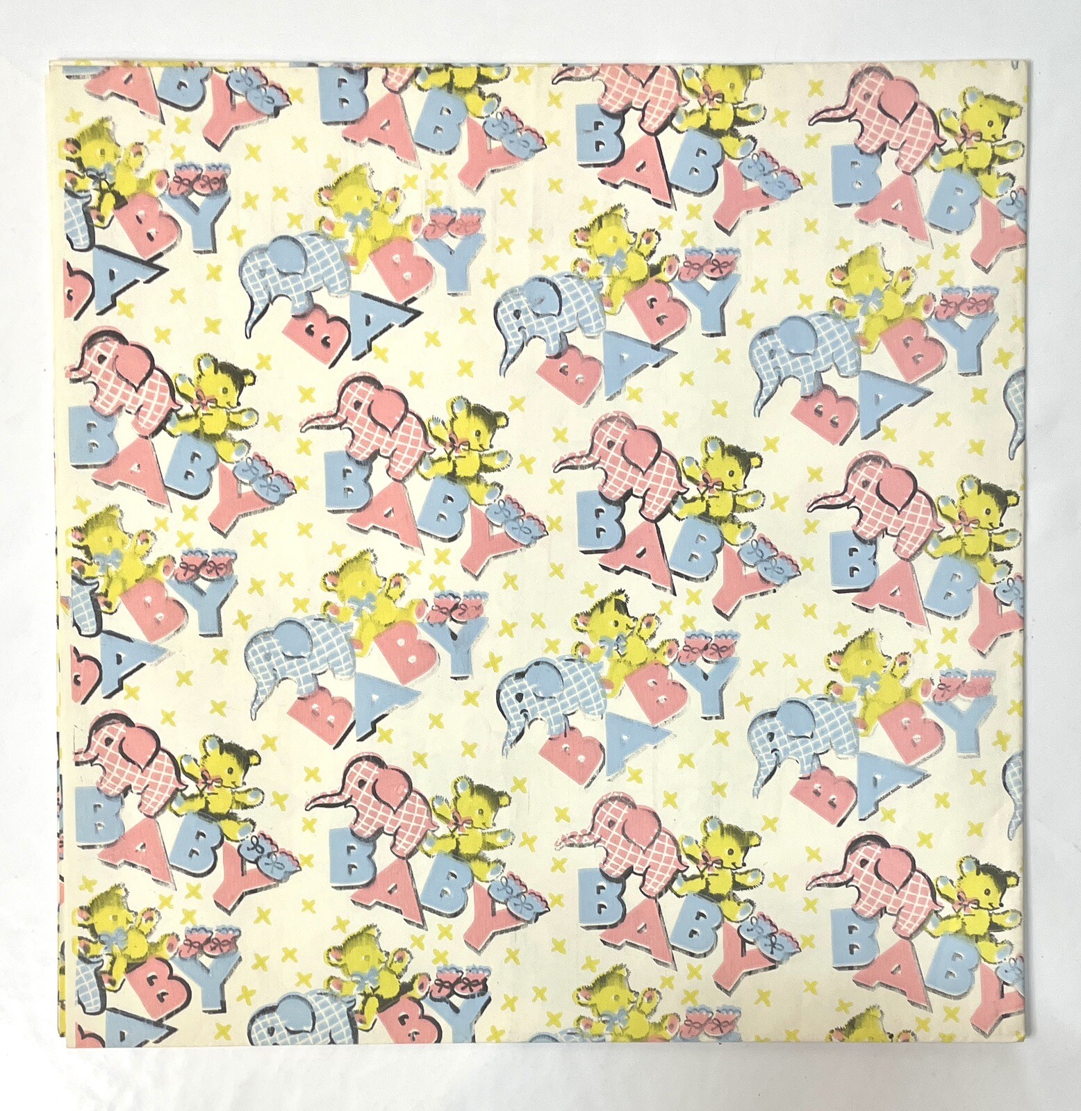 Vintage Gift Wrapping Paper Lot 20+ Full 40&rdquo;x40&rdquo; Sheets w/ Vintage Patterns
