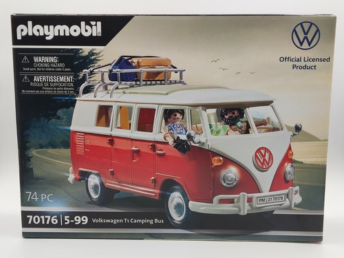 Playmobil wolkswagen T1 Camping Bus Van 70176 neuf rouge Playmobil wolkswagen T1 Camping Bus Van 70176 neuf rouge