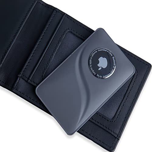 Slim Wallet Case for AirTag Tracker Compact Credit Card Size for Purse or Car-image