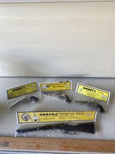 Vintage By Carrib Souvenir Lot Of 4 Rifle, Pistol, Revolver Old New Stoc Toys