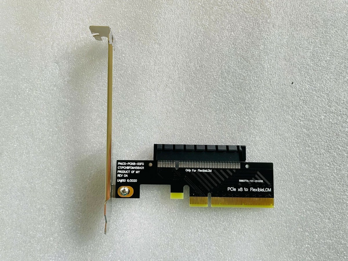 PCIe X8 Riser card for HP FlexibleLOM 2Port GbE 331FLR 366FLR