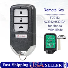 Replacement For 2013 2014 2015 Honda Civic Smart Remote Key Fob ACJ932HK1210A