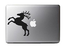 Rearing Stag Style - Black Vinyl Decal for 13" Macbook