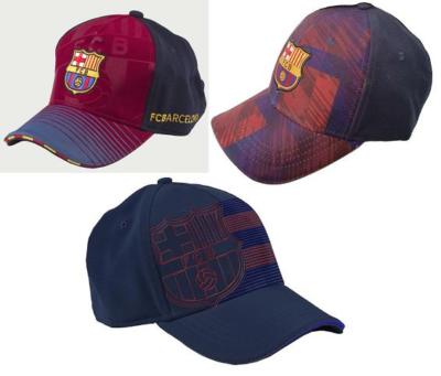 CAPPELLINO UFFICIALE BARCELLONA BARCA IN COTONE CON FRONTINO