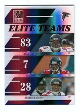 2006 Donruss Elite Falcons Team #/1000 Michael Vick Warrick Dunn Alge Crumpler