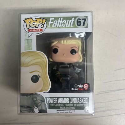 Funko Pop New York GAME STOP Exclusive FALLOUT POWER ARMOR UNMASKED #67 Sticker