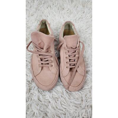 Woman by common projects sneakers Sz 8.5 Dusty pink canva A38C