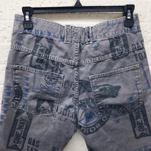 GAP KIDS Gray Skull & Crossbones Gas Pump Shorts Adjustable Waist Sz. 14 • VG‼ - Picture 7 of 9