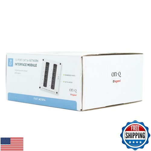 Legrand - OnQ 8 Port Cat 5e Network Interface Module, RJ45 Network Switch, Hi - Picture 3 of 5