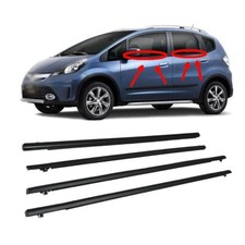 Sello de vidrio para ventana exterior tiras de ajuste de cinturón para Honda Fit 2009-2014