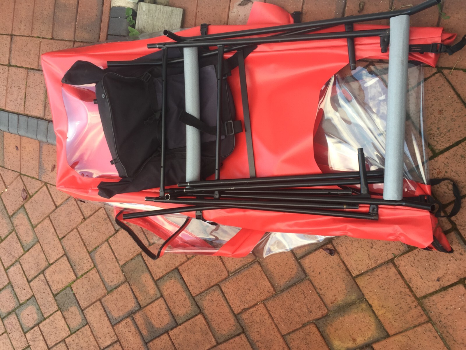 MOBILITY SCOOTER CANOPY COVER AND BACK PACK BAG FITS INVACARE LEO