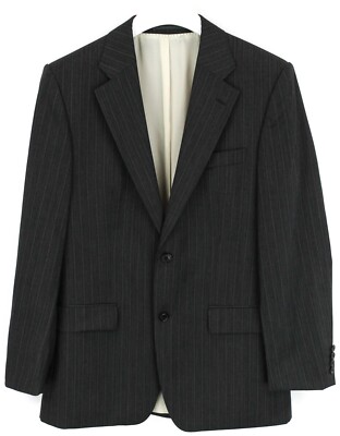Hugo Boss Gable/Vegas Blazer Herren (Eu) 50 Einreihig Wolle Nadelstreifen