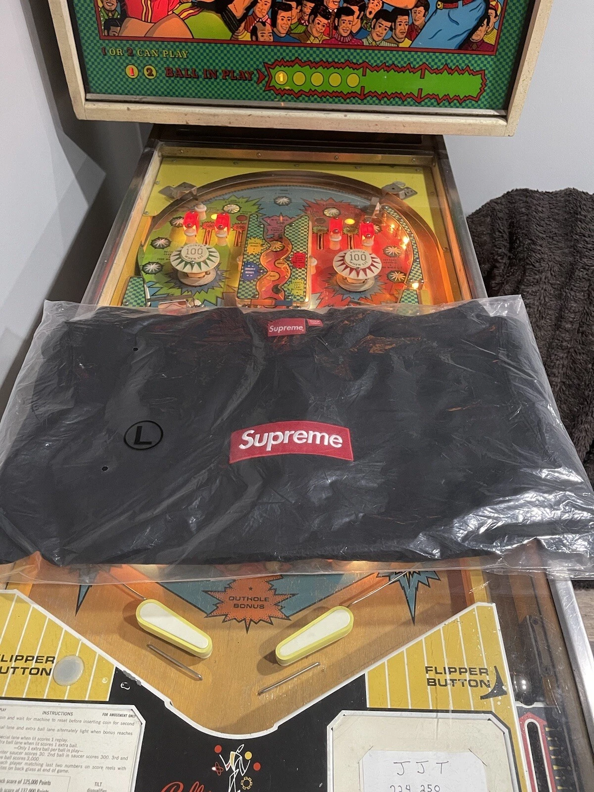 Supreme Box logo crewneck FW22 marron taille grande