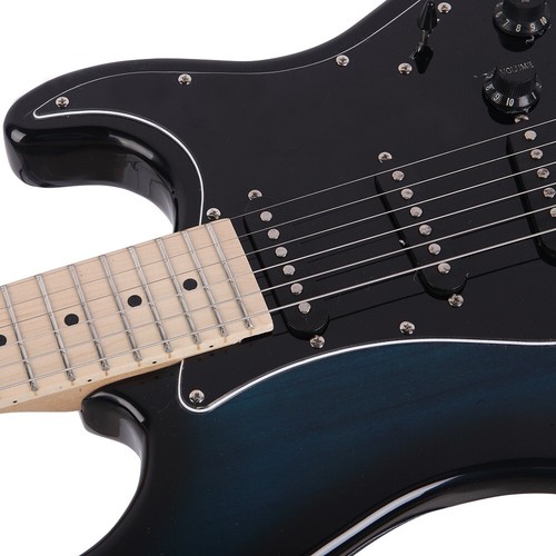 GST Stylish Electric Guitar Kit with Black Pickguard Dark Blue - Picture 10 of 16