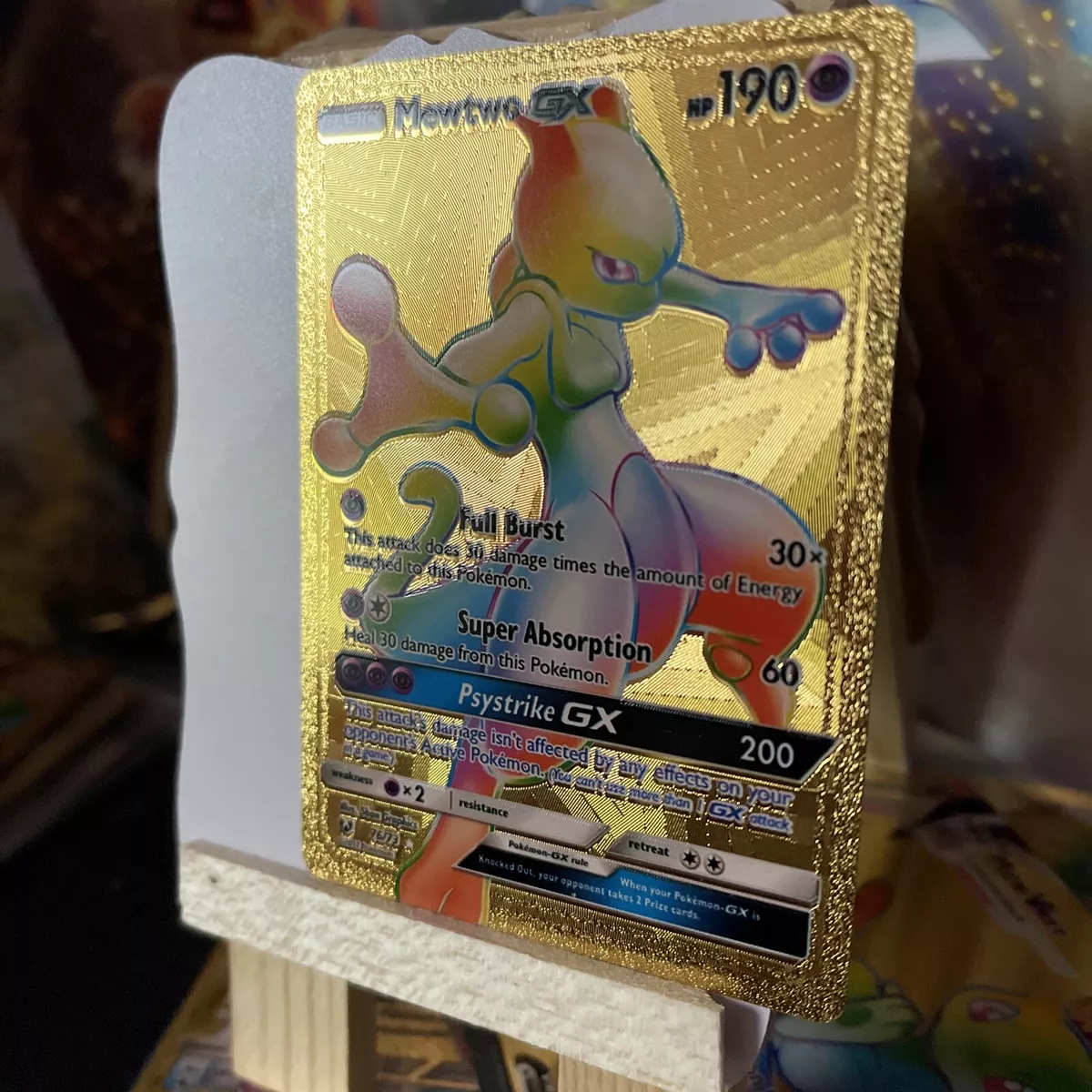 Mewtwo GX Carte Full Art 190 Pv - SL3.5 - 72/73 Carte Full Art