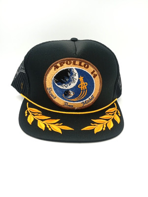 Vintage Snapback 80/90er Deadstock  Apollo 14 NASA  schwarz