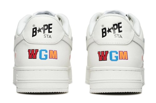 A Bathing Ape "Bape Sta Shark" White 1K80-191-307 Size 9.5 NEW - Picture 12 of 12