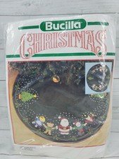Bucilla Felt kit Christmas tree skirt Santa and Friends UNOPENED