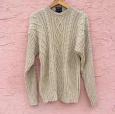 Gant Sweater Hand-Framed Cotton Oversized Textured Coastal Nautical Fisherman