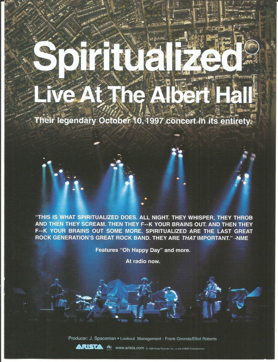 SPIRITUALIZED Rare VINTAGE 1998 PROMO TRADE AD Poster of Albert