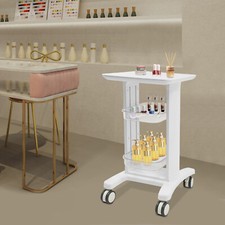 3-Tier No Assembly Needed Storage Cart Professional Beauty Salon Storage Trolley