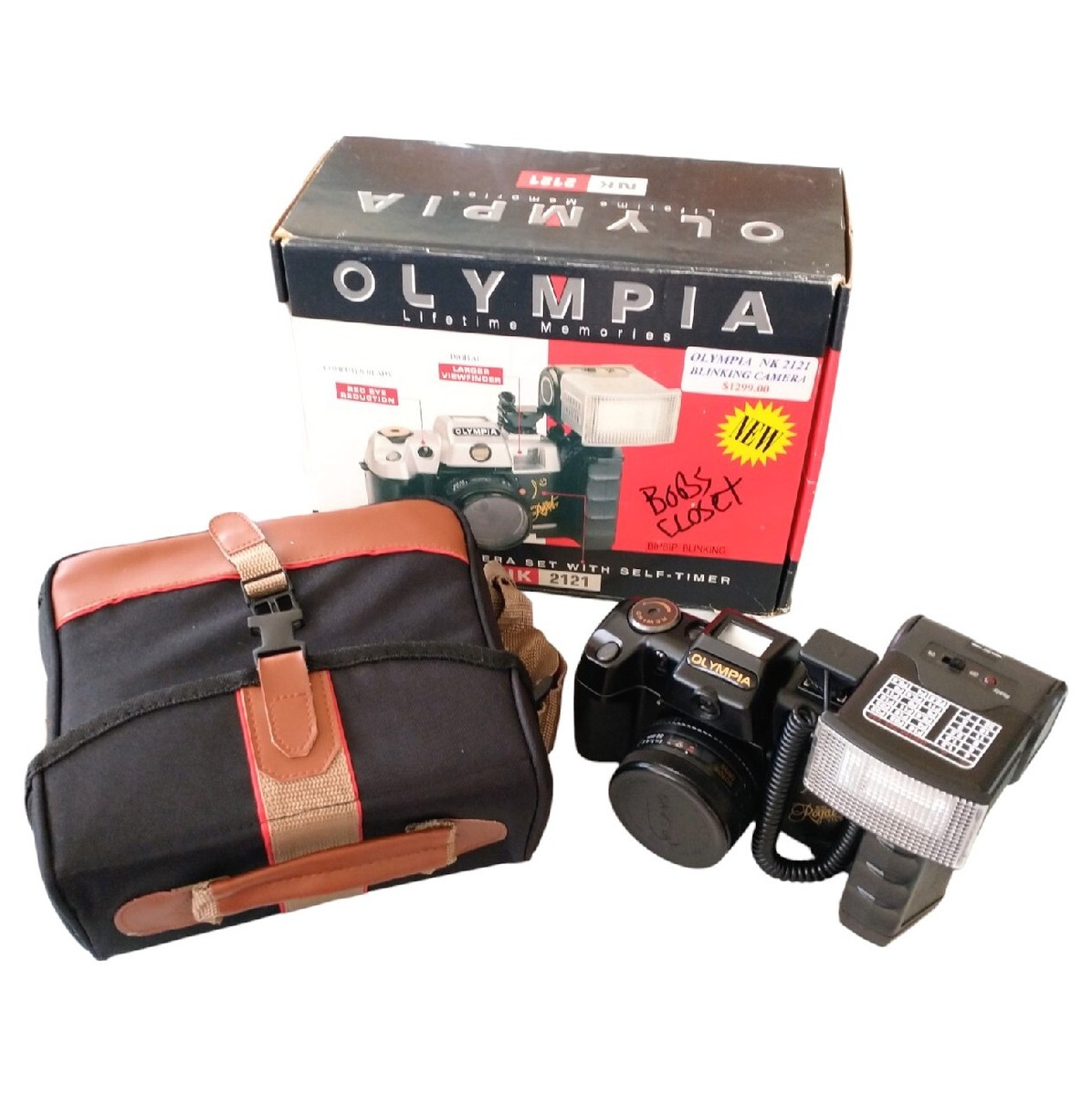Olympia NK 2121 Deluxe Camera Set Bag & Self Timer 35mm 1:4.5 Lens