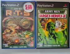 Army Men PS2 Lot Army Men RTS + Army Men Sarge's Heroes