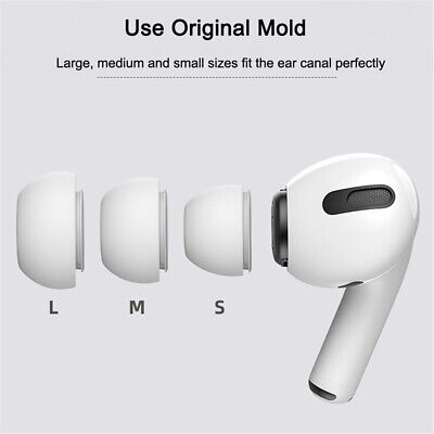3 Pair For Airpods Pro Soft Silicone Ear Tips Buds Replacement Accessories  Cover