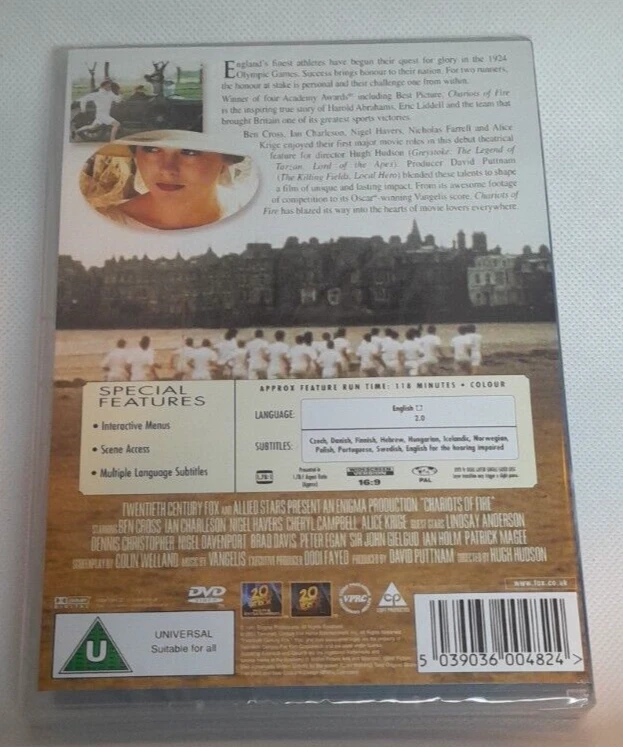 Brand New & Sealed - Chariots of Fire DVD - Image 2 of 2