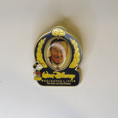 Walt Disney 100th Year ミッキー ピン Disney Wdw Walt's 100TH Birthday Mickey Mouse Walt the Man and His