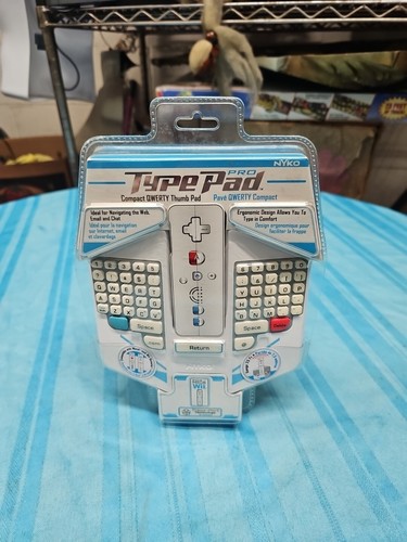 Rare Nyko Wii Type Pad Pro Keyboard Grip For Wii Controller 2009  - Picture 1 of 8