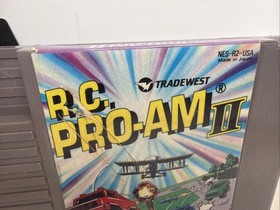 R.C. Pro-AM II 2 Nintendo NES +Dustcover Tested Authentic CLEAN