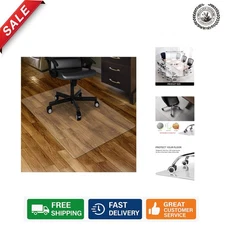 36" x 48" Anti-Slide Chair Mat - Transparent Protection for Wood & Tile Floors