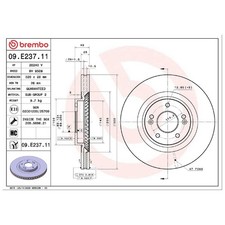 2x Bremsscheibe vorne für Hyundai Grand Santa FE TM FÉ DM | 26211184