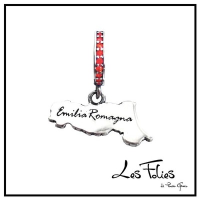 Charm Region Emilia Romagna Italien Anhänger Anhänger 925 Silber - Les Folies