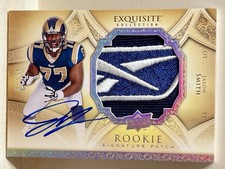 2009 Exquisite Collection Jason Smith Rookie Patch Auto /99 Reebok Logo