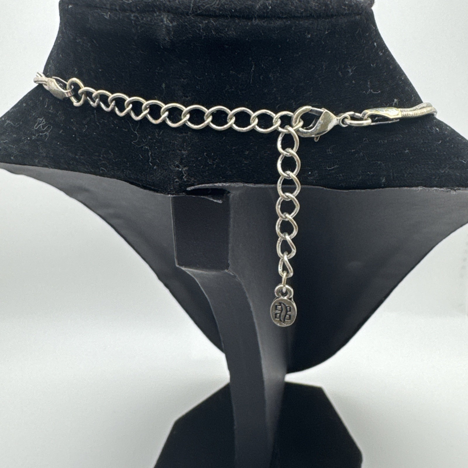 Silver Tone Turquoise Statement Bib Necklace Woma… - image 7