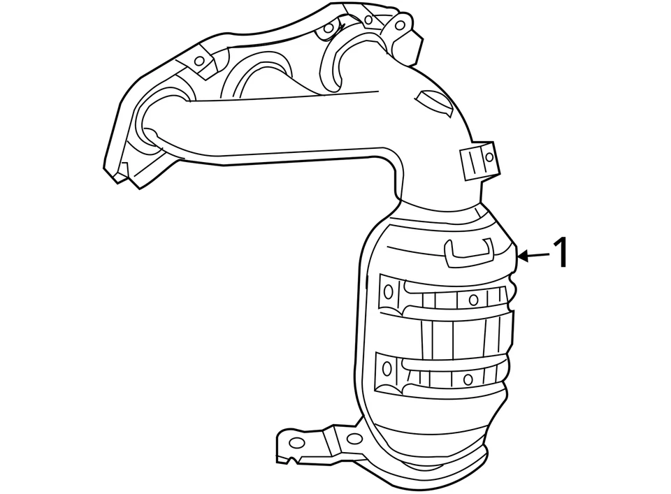 Colector de escape derecho derecho derecho Toyota Rav4 3,5 L V6 4x4 AR1 2006-2012 Foto 4 de 4