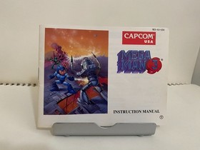 Nintendo NES Capcom - Mega Man 3 Box & Manual Only - NO GAME CARTRIDGE INCLUDED